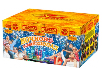 Ночной звездопад Комбинированный Фейерверк купить в Чудово | chudovo.salutsklad.ru