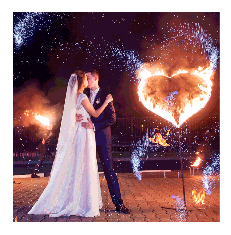 Организация пиротехнического шоу на свадьбу  Чудово | chudovo.salutsklad.ru